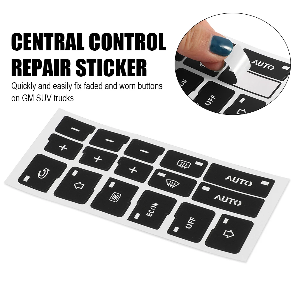 16 клавиш автомобильные наклейки для кондиционера кнопки ремонта A4 B6 B7 2000 2001 2002 2003