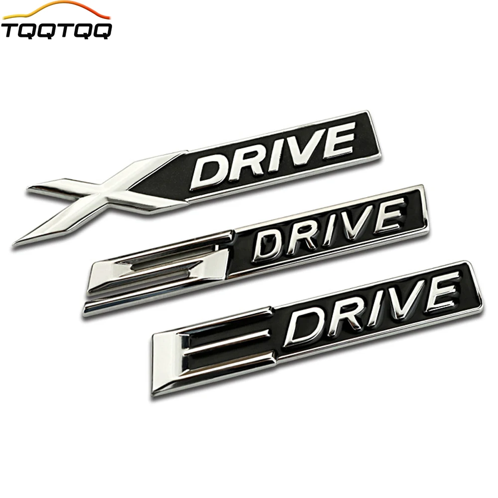 

1Pcs 3D Metal X E 5 Drive Car Side Fender Rear Trunk Emblem Badge Sticker Decals