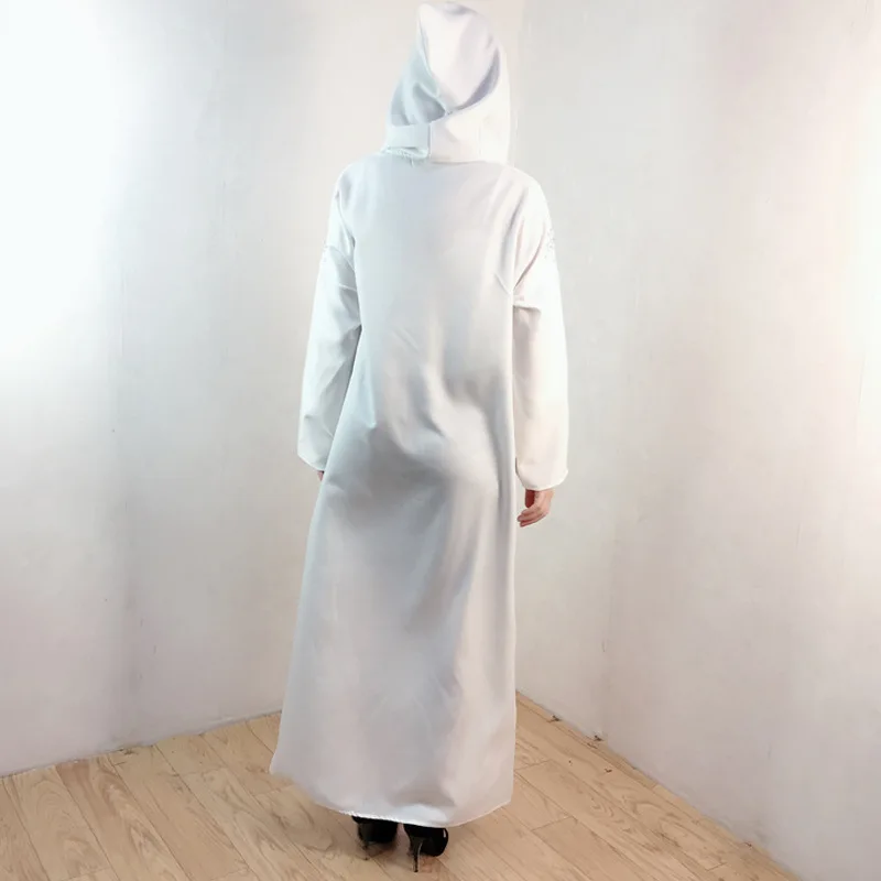 Caftan с капюшоном Eid мусульманское женское свободное платье Abaya вечерние платья