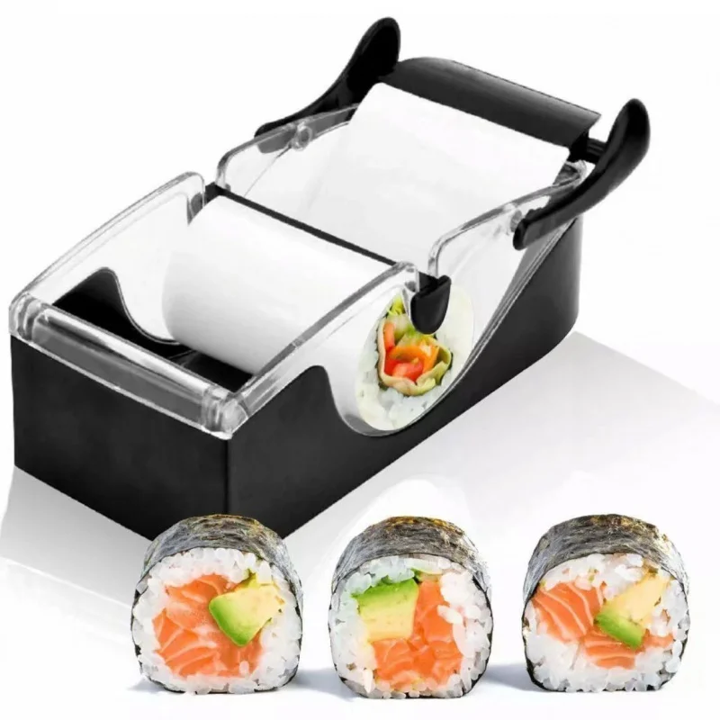 Japanese Sushi Roll Maker Rice Ball Mold Non-stick Vegetable Meat Rolling Tool DIY Sushi Making Machine Kitchen Accessories