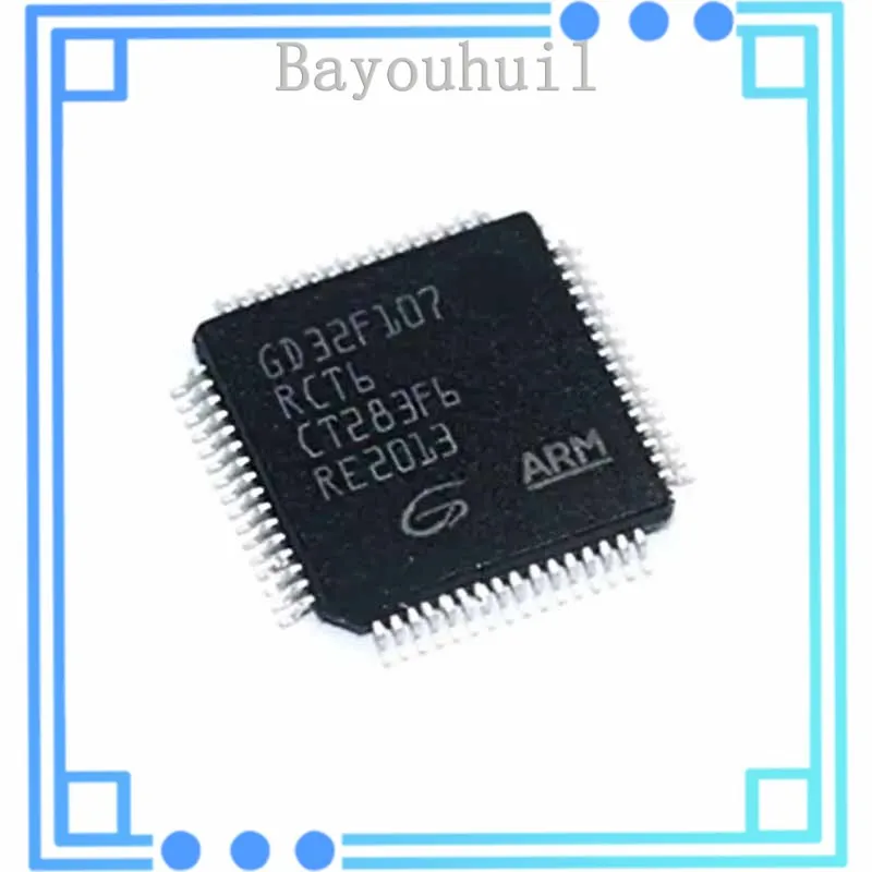 

10PCS GD32F107RCT6 QFP64 New and original IC Chip Integrated Circuit GD32F107RCT6