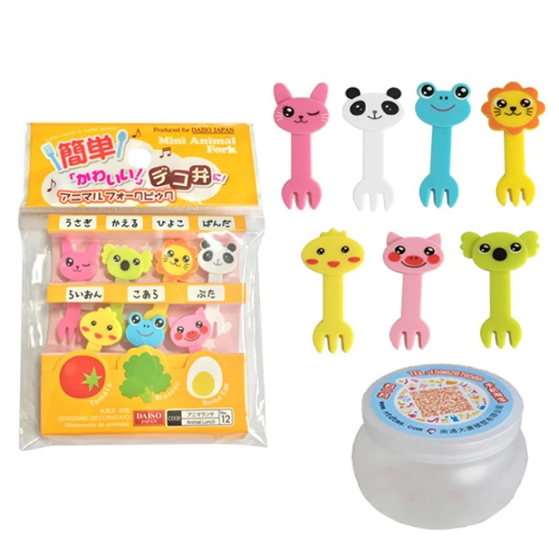 

Детская Милая Мини-вилка для фруктов, медиатор с изображением животных, Великобритании, многоразовые медиаторы для еды, Детские снэки с изо...