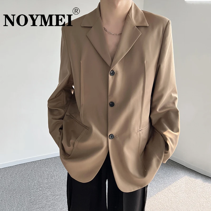 

NOYMEI Princess Line Design Suit Coat Korean Style Casual 2023 Spring New Fashion Temperament Single Breasted Tide Blazer WA381