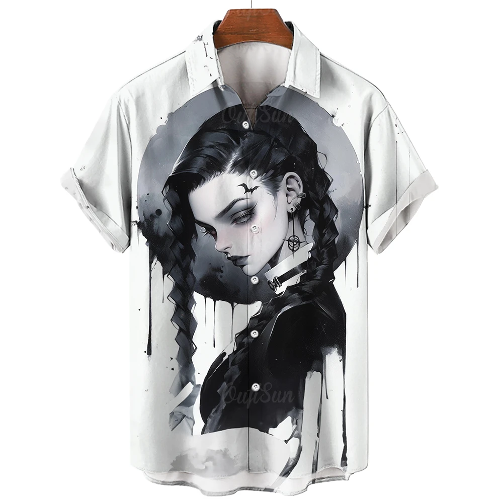 

Hawaiian Short Sleeve Shirt For Men 3D Cartoon Printed Summer Fashion Shirts Tops Oversized Shirt Men's Clothing Streetwear New