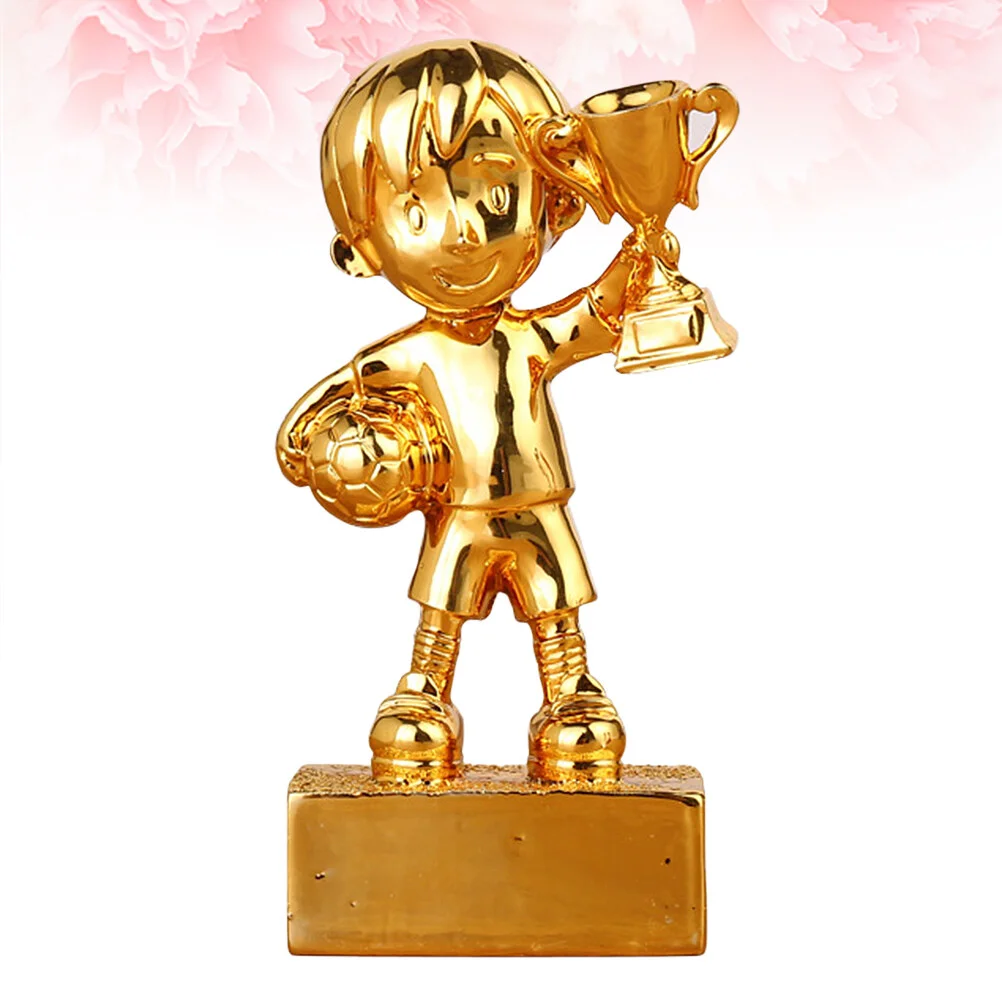 

Decorations Golden Trophy Resin Crafts Award Goldendoodle Gifts Soccer Ceremony Fan