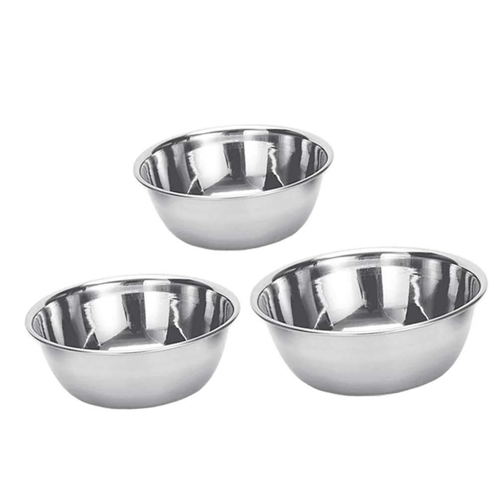 

Bowl Bowls Salad Metal Steel Serving Fruit Mixing Feeding Cereal Dipping Sushi Desert Soup Toddlers Cup Baking Noodle Noodles
