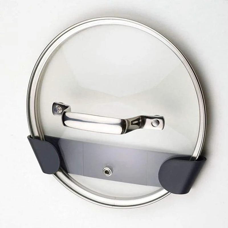 Стеллаж для кастрюль самоклеящаяся настенная кухонная подставка без отверстий