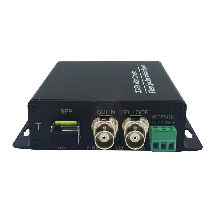 3G SDI to Fiber digital 1080P 1 CH Video converter single mode 20KM mini 3g sdi fiber