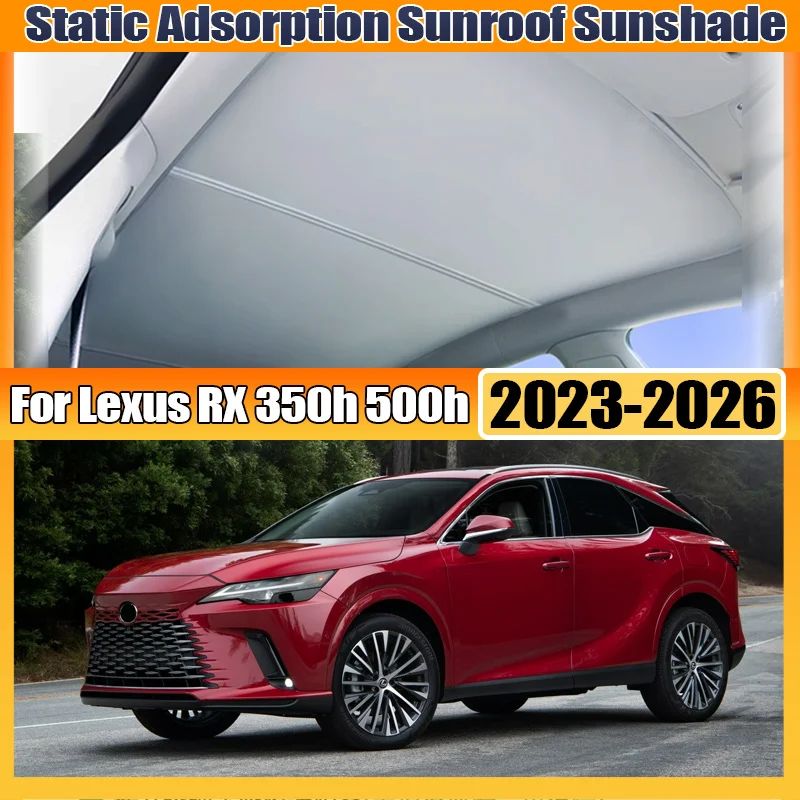 Фото Для Lexus RX 350h 500h 2023 2024 2025 2026: Защитные электростатические козырьки-шторки для люка автомобиля №1