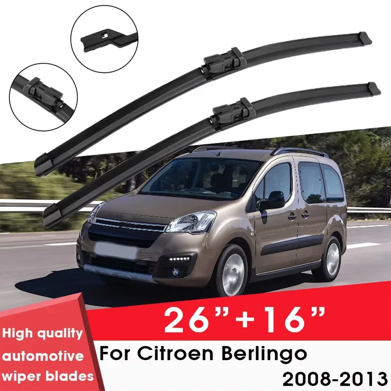 

Щетка стеклоочистителя автомобиля для Citroen Berlingo 2008-2013 26 "+ 16" лобовое стекло чистый натуральный резиновый автомобильные дворники аксессуары