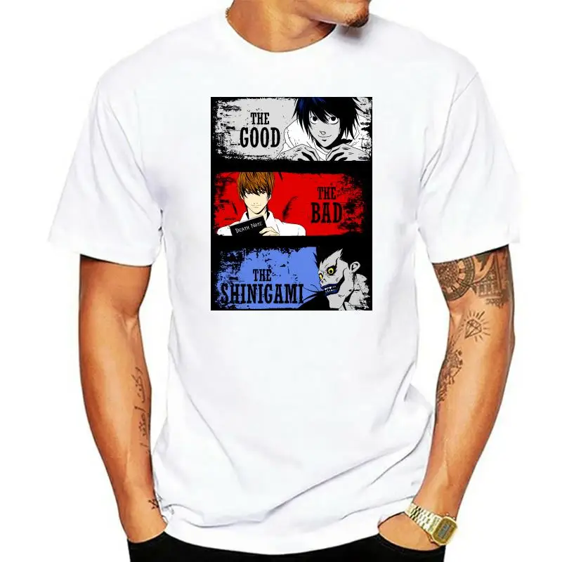 

Death Note T-Shirt The Good The Bad The Shinigami Anime Manga Adult Kids Tee Top2023 Fashion Solid Color Men Tshirt Sleeveless