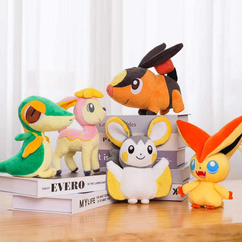 

20cm Cute Pokemon Tepig Victini Deerling Emolga Snivy Plush Toy Deerling Toys Doll Stuffed Anime Plush Toys Children Gift