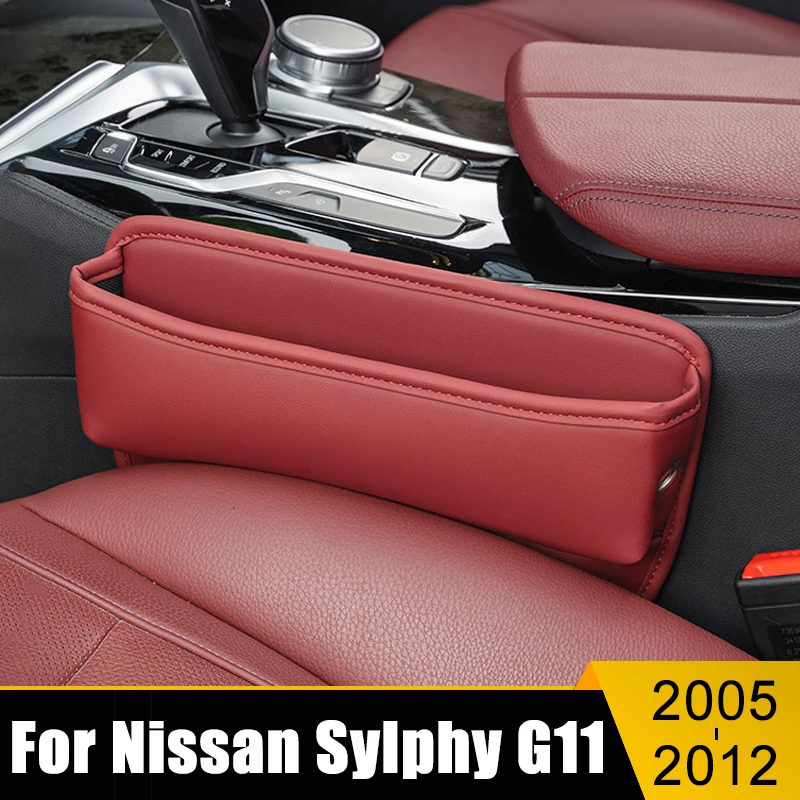 

For Nissan Sylphy G11 2005 2006 2007 2008 2009 2010 2011 2012 Car Seat Crevice Storage Box Bag Multifunctional Built-in Cover