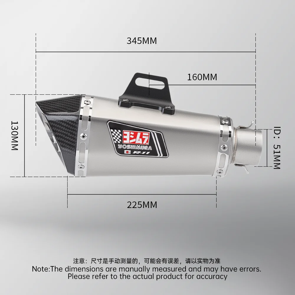 Универсальный выхлоп мотоцикла 36-51 мм с наклейками-вбивкой Db глушитель для Z900