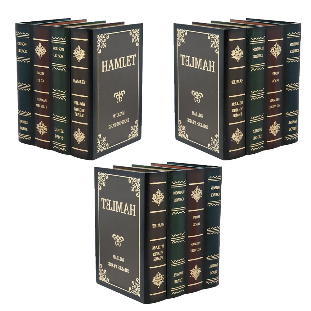 

Book Desktop Decorative Fake Simulated Housewarming Vintage Model Coffee Books Home Storage Country Retro Prop Photo Office