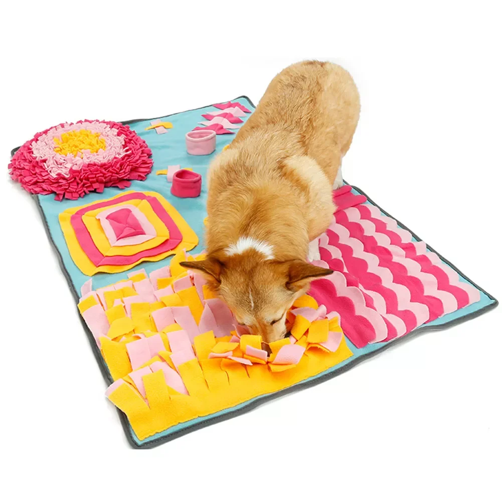 

2023NEW Dog Sniffing Nosework Pad Puppy Training Games Pet Slow Feeder Snuffle Mat Toys