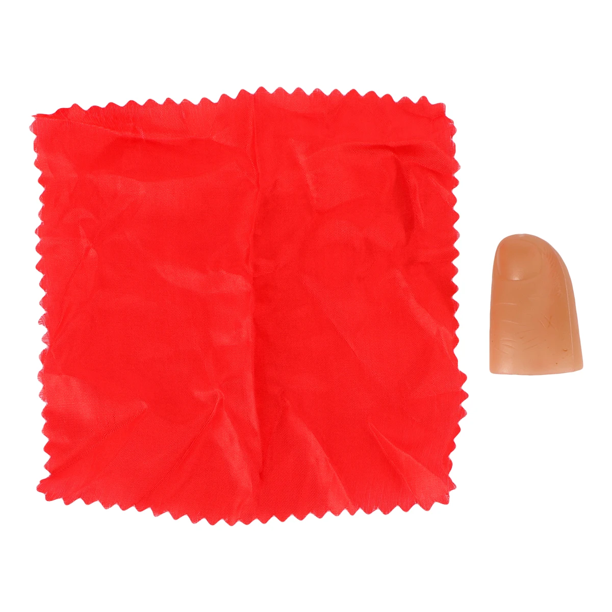 

Red Silk scarf disappearing close-up magic props simulation finger set Stage Show magic props Prank Toy