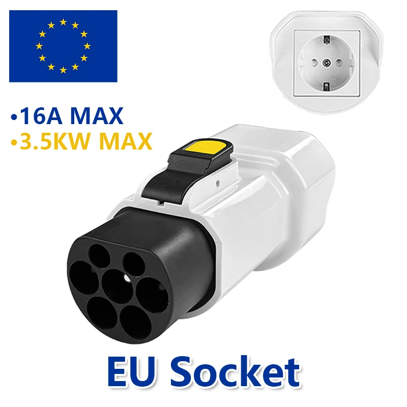 

Портативный адаптер для розетки Schuko типа 2, 16 А, преобразует зарядные розетки для 110-220 В переменного тока, сертифицированный CE, зарядка для дома и путешествий