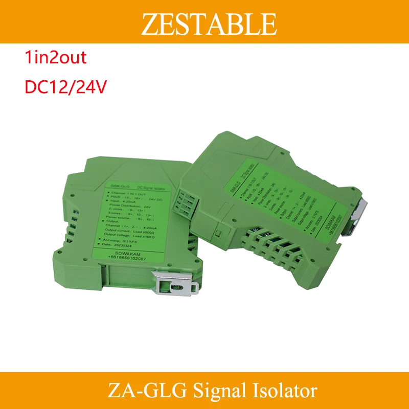 

Signal isolator ZA- GLG 4-20mA module 1 in 2 out for Isolated conversion distribution