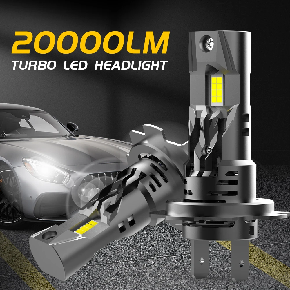 

BMTxms 2Pcs H7 60W 20000LM LED Headlight Bulb Error Free for Mazda Peugeot 308 206 BMW E87 E46 F30 E91 E90 5 Series Benz White