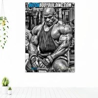 bodybuilding muscle art print poster exercise inspirational banner vintage fitness workout artwork tapestry decorative flag