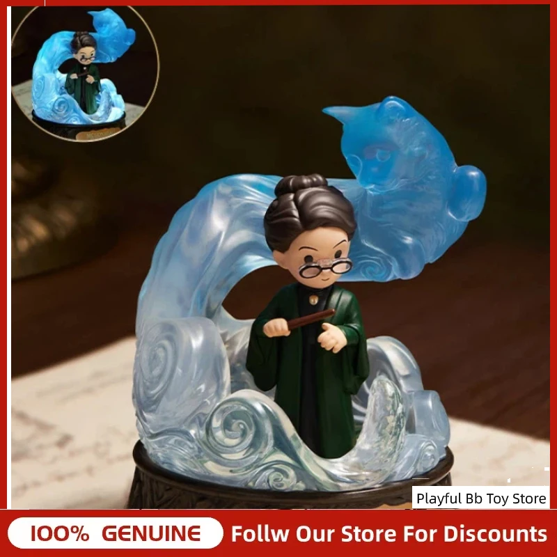 Фото Оригинальная фигурка из серии Pop Mart Harry Potter Patronus, коллекционная игрушка-кукла, таинственная коробка с праздничной тематикой для поклонников. №4