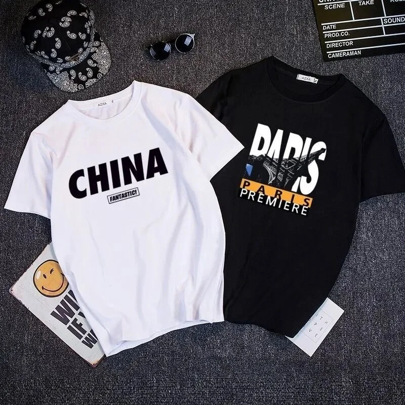 

New Printed Men's T-shirt Oversized Harajuku Text Ussr Black Friday 2022 Japan ANIME TSHIRT FUNNI Stalker Streetwear Punk Style