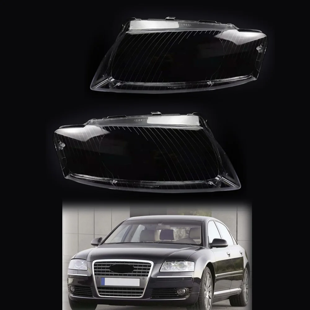 

For Audi A8 D3 2002 2003 2004 2005 2006 2007 2008 2009 Front Lampshade Lamp Headlamps Cover Headlight Lens Shell