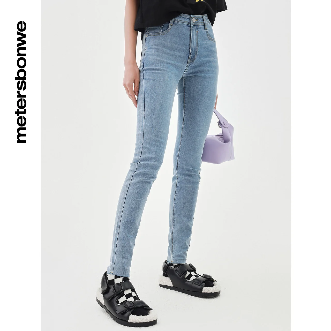 Metersbonwe Classic Skinny Thin Jean For Women Summer High Waist Slim Jeans High Quality Trousers Sexy Lady Pants Brand Bottoms