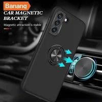 bananq car magnetic shockproof armor case for samsung s20 s21 s22 plus note 20 ultra bracket cover