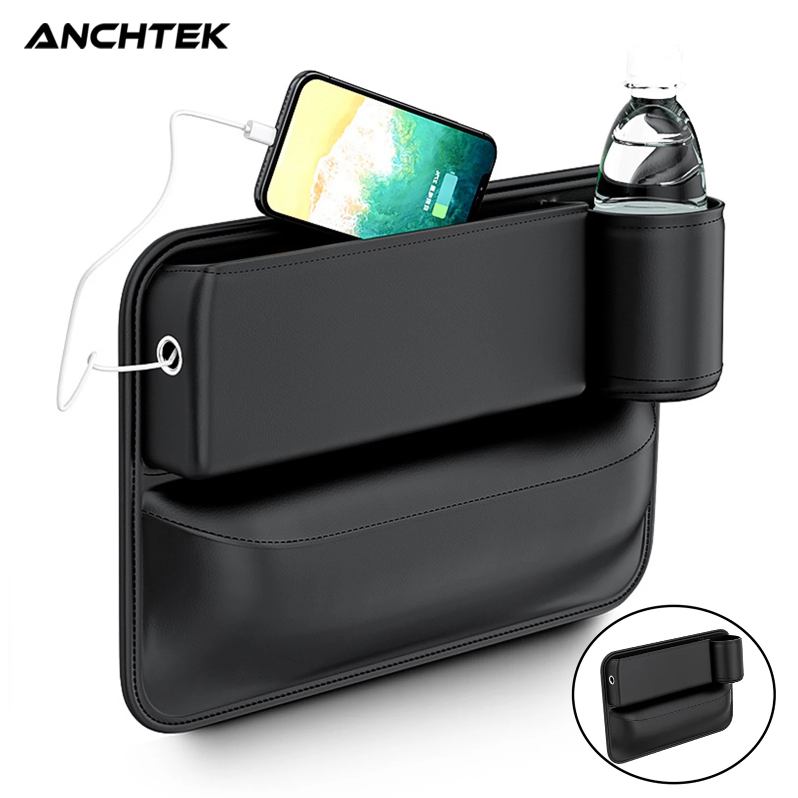 Портфель для хранения на сиденья Anchtek чехол автомобильной консоли боковой