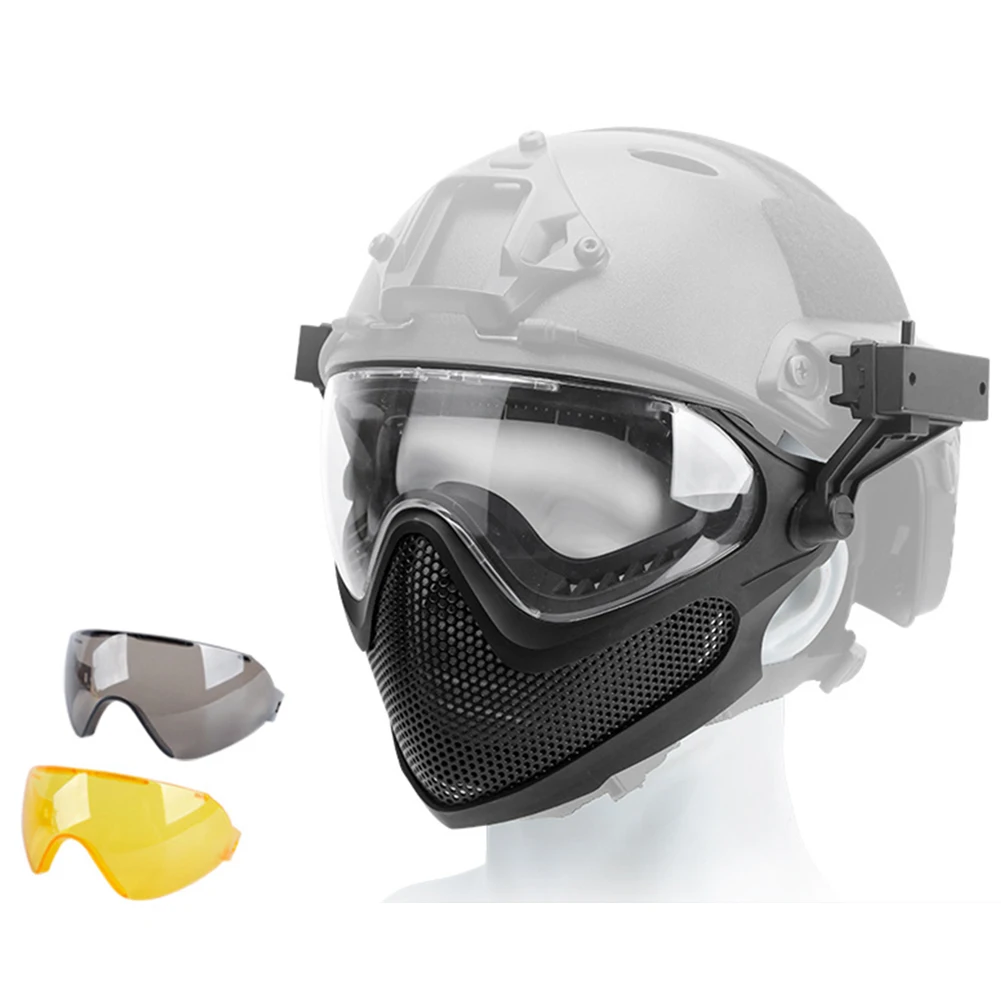 

WoSporT тактическая маска для страйкбола Защитное Снаряжение Набор для пейнтбола стрельба CS Выживание игры Косплей для мужчин женщин
