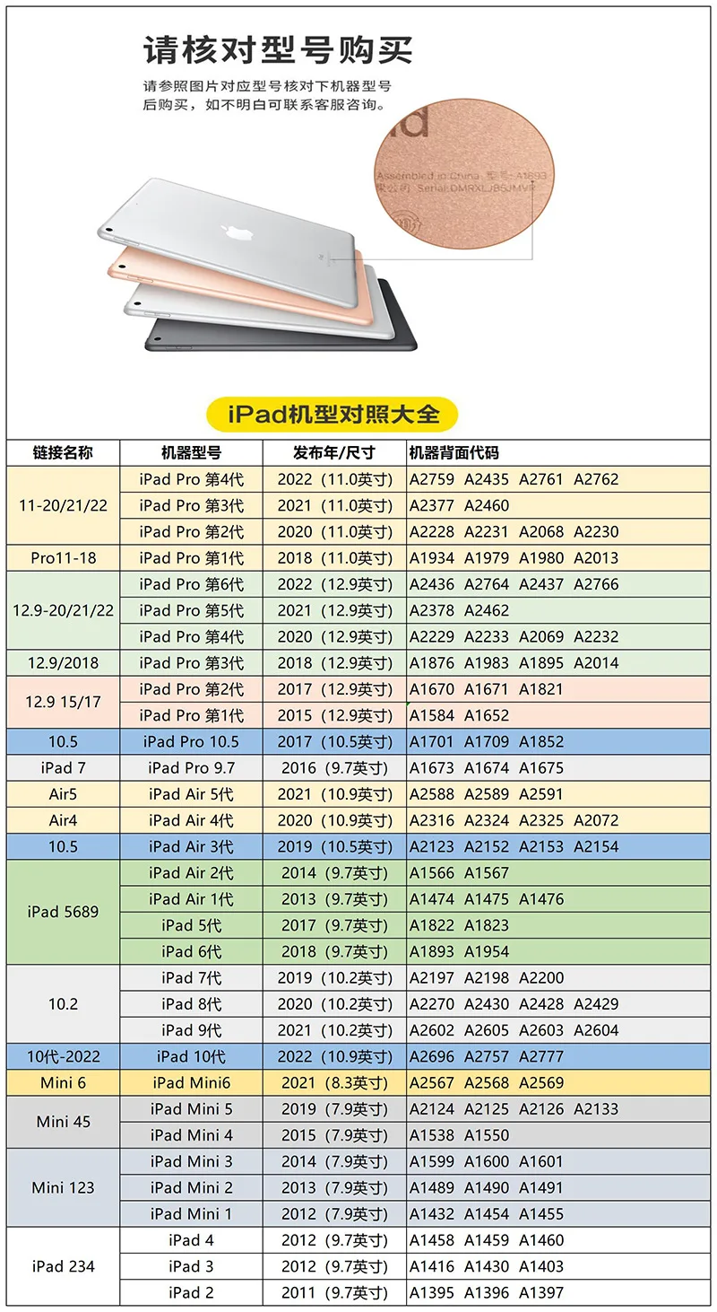 Смарт-чехол для планшета iPad Pro 12.9 6-й 5-й 4-й 3-й 2-й A1670 A1584 A1876 A2229 A2378 с