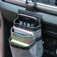 high quality car storage organizer box oxford bag hanging holder outlet vent phone pocket auto phone pocket storage accessories