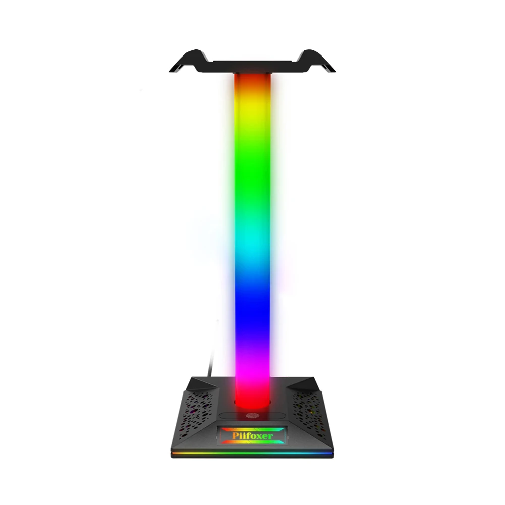 

Подставка для Игровых Наушников RGB, полупрозрачная светодиодсветильник ка, держатель для настольного компьютера, USB, порт 3,5 мм, аудио, сенсо...