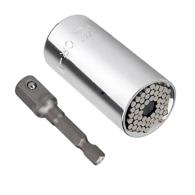 Универсальный гаечный ключ комплект головок 7-19 мм с динамометрической головкой