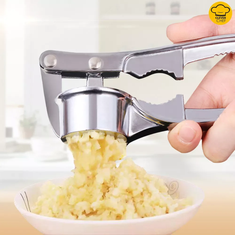 

2023New Garlic Press Crusher Kitchen Cooking Vegetables Ginger Squeezer Masher Handheld Ginger Mincer Tools Kitchen Accessories