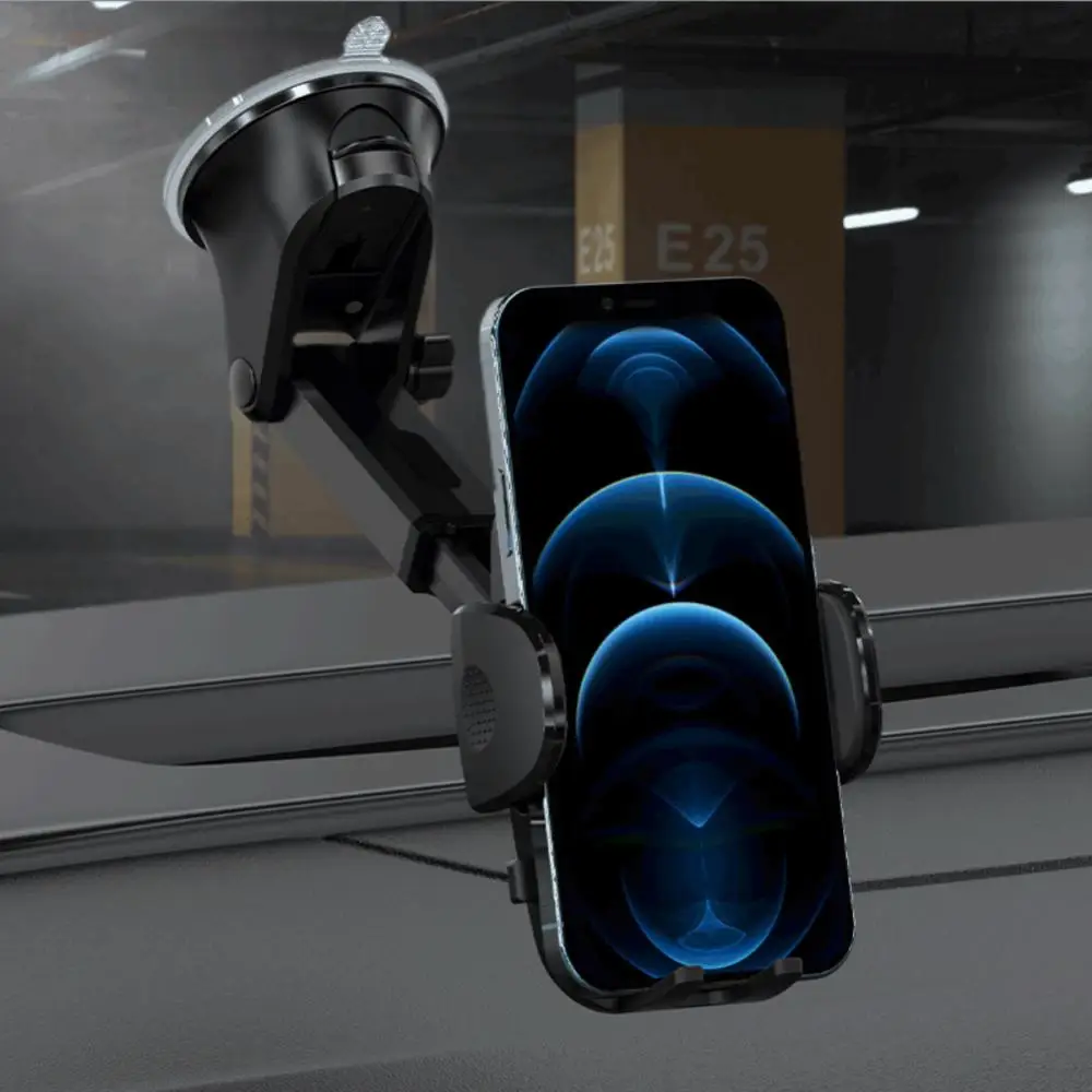 

Multifunctional Car Mobile Phone Holder Suction Cup Dashboard Car Phone Bracket Car Phone Navigation Bracket 2 In 1 Universal