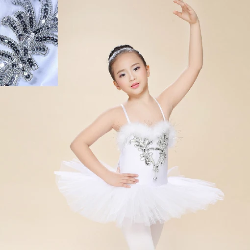 

White Swan Lake Pancake Classical Ballet Professional Tutu For Dancewear Girls Performance Dress Dance Costume Ballet Children