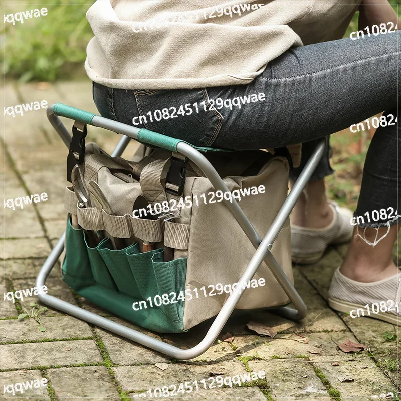 Многофункциональная сумка для хранения садовых инструментов табурет складная