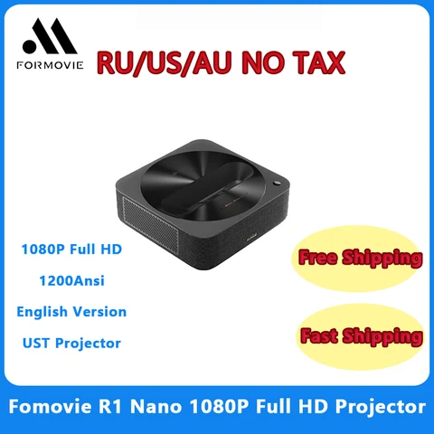 Fengmi R1 Nano UST Laser 1200 Ansi-проектор 1080P ультракороткий кинотеатр Smart HDR Видеопроектор для домашнего кинотеатра для фильма