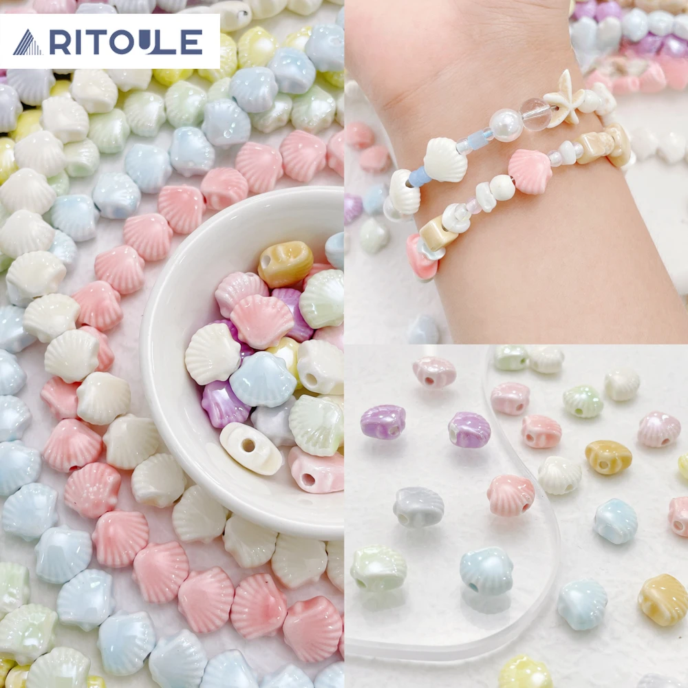 Zhai Abai ручная работа, ракушки для зала, керамические бусины, бусины из бисера, аксессуары для рукоделия, свободные бусины