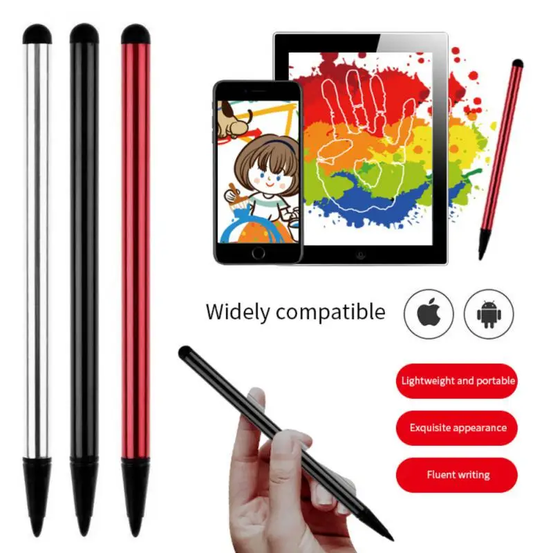 2in1 Stylus Pen Universal Drawing Tablet Capacitive Screen Touch Pen For Mobile Android Phone Dual-Purpose Pencil Accessories