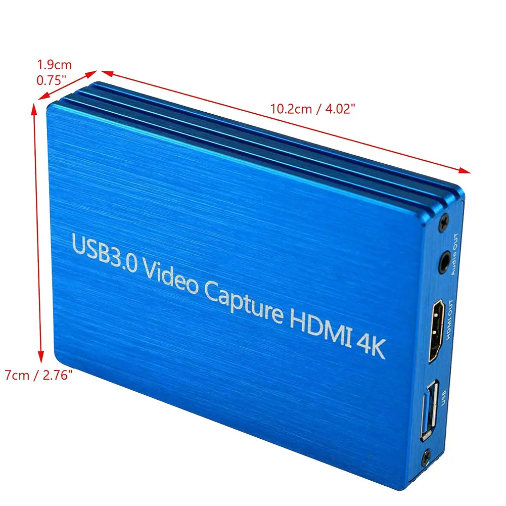 

Loop Out Audio 4K 1080P 60fps Recording Live Streaming To USB3.0 Conference Video Capture Card For Game Portable Computer