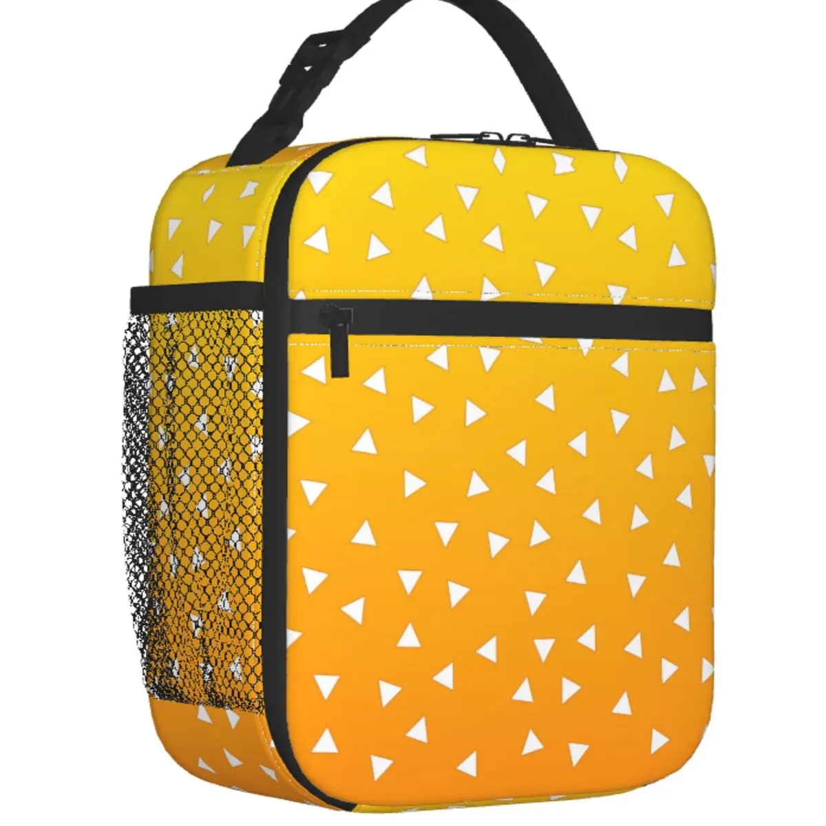 

Термальная изолированная сумка для обеда Zenitsu Demon Slayer, манга Kimetsu No Yaiba, многоразовый контейнер для обеда, Детская школьная модель