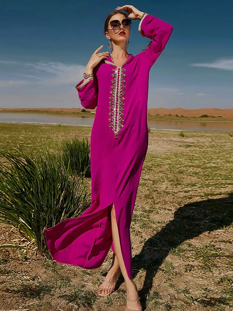 

Рамадан ИД Мубарак Кафтан Дубай абайя Турция ислам мусульман арабское длинное платье абайя s для женщин Кафтан халат длинное женское платье