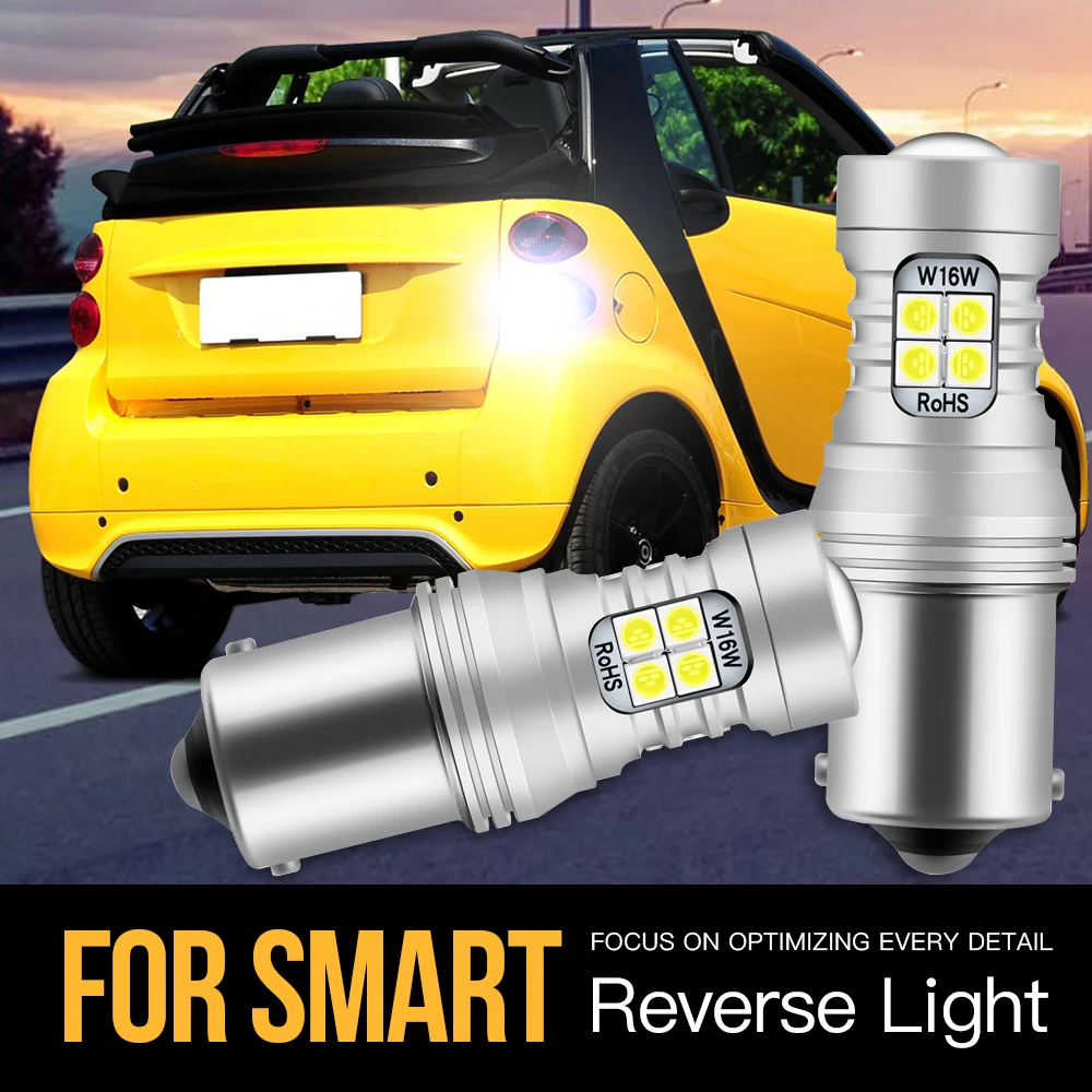 

2pcs P21W BA15S 1156 7506 Canbus Error Free LED Reverse Light Blub Backup Lamp For Smart Fortwo MK1 450 MK2 451 Forfour MK1 454
