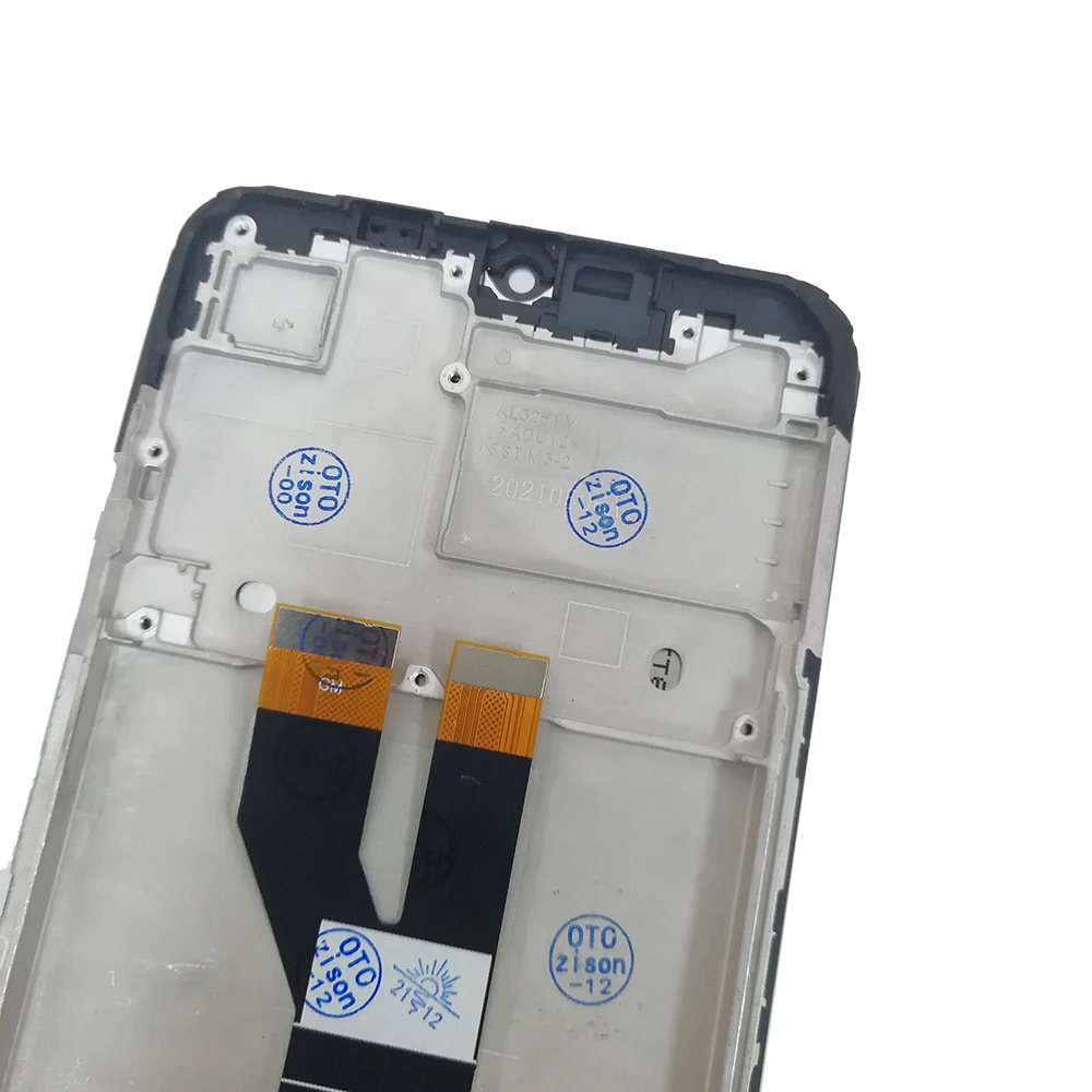 Фото 6,5-дюймовый IPS-экран для Oppo Realme C21 RMX3201, ЖК-экран, сенсорная панель, дигитайзер с рамкой в сборе для Realme C21 №2
