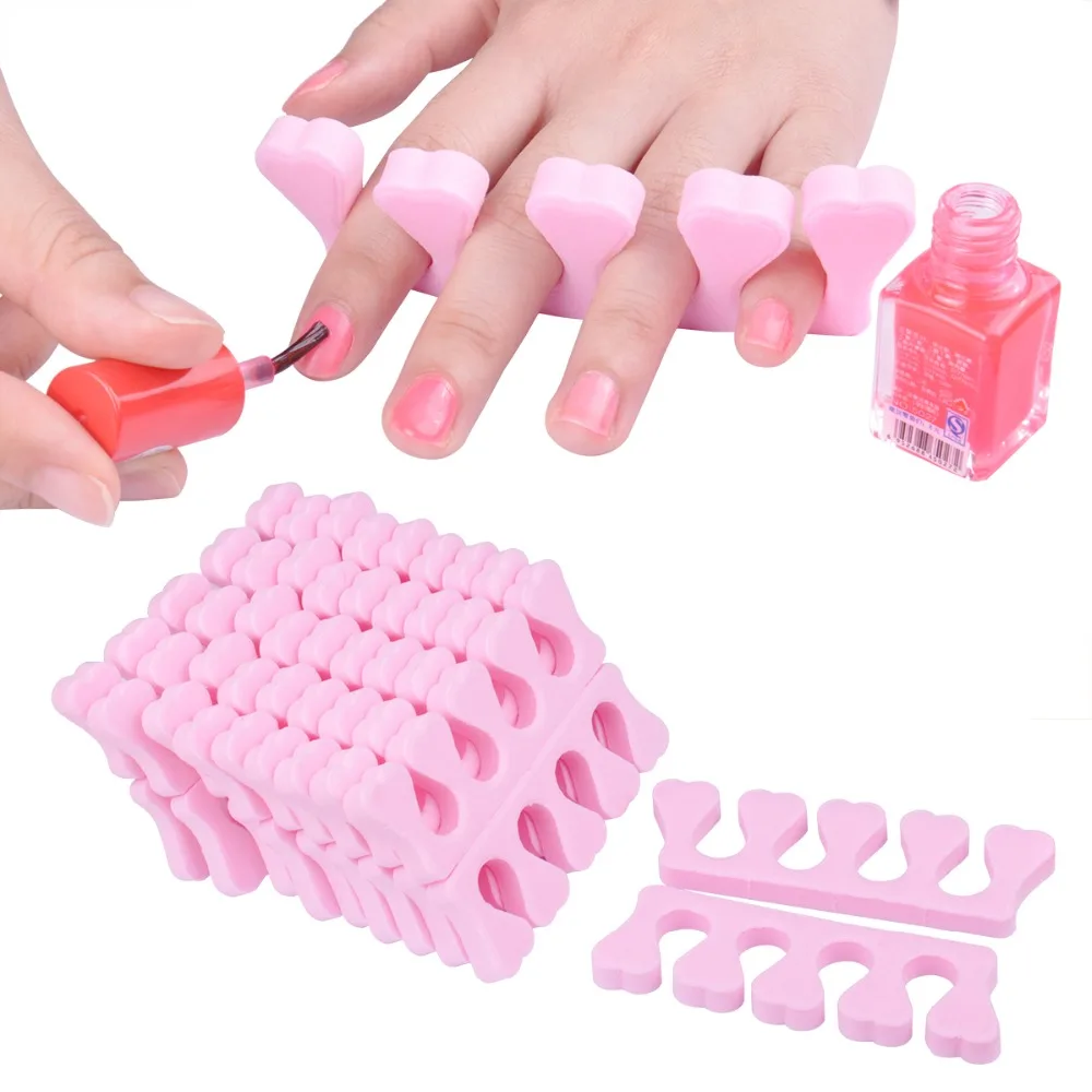 200pcs/lot Soft Foam Sponge Finger Toe Separator Manicure for DIY Nail Art Salon Tools Feet Care Manicure Pedicure Tools enlarge