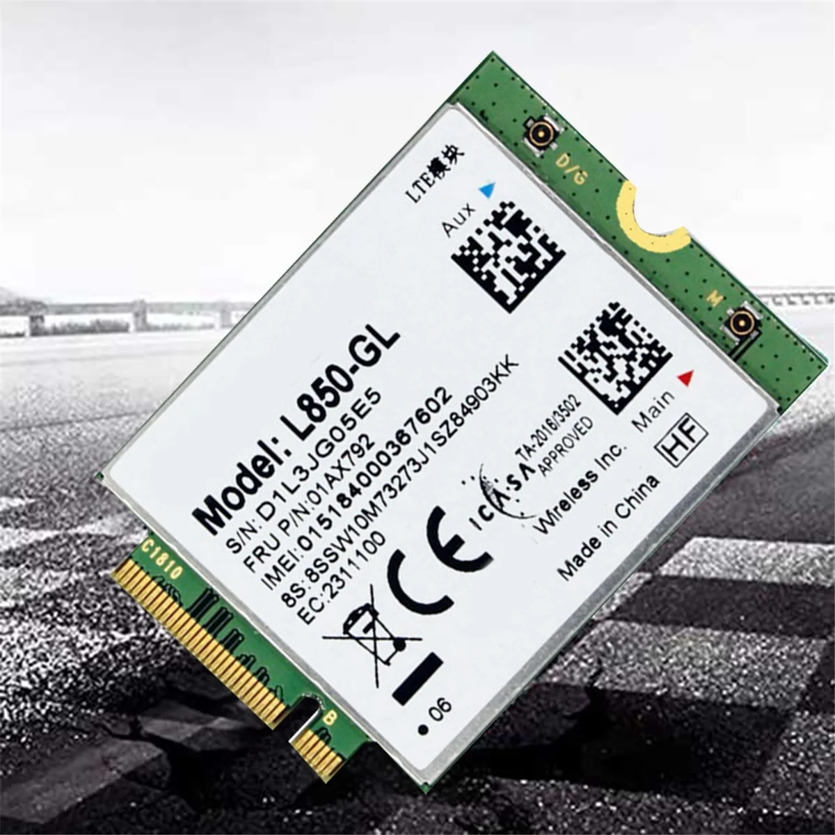 L850 GL Wi-Fi карта + 2 антенны 01AX792 NGFF M.2 модуль для Lenovo ThinkPad T580 X280 L580 T480S T480 P52S